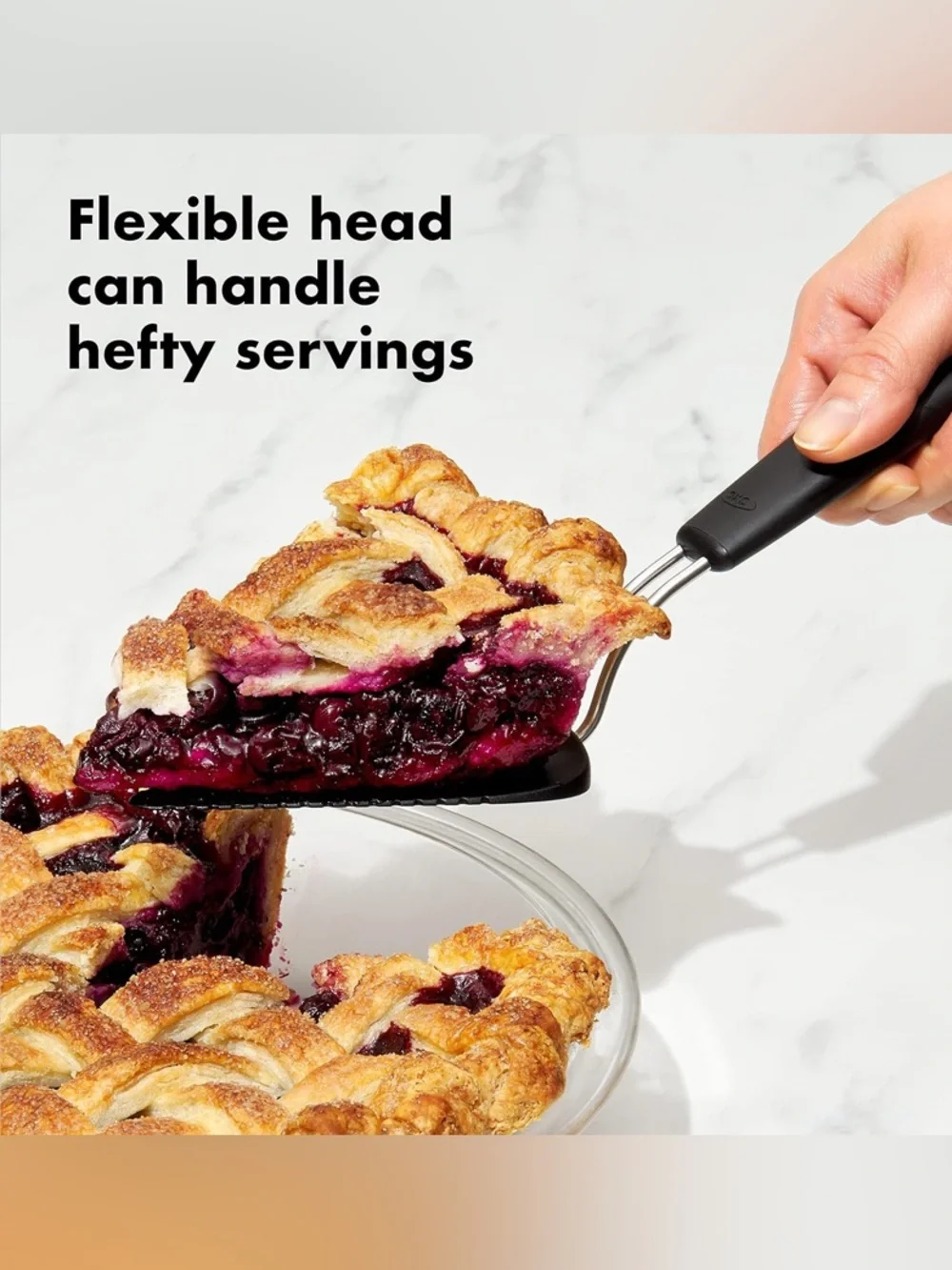 ⭐️ 3/$15 • Oxo • Good Grips• Black Nylon • Flexible Pie Server